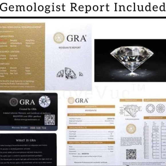 New 5ct Certified Moissanite Engagement Ring - Picture 11 of 12